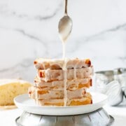 sweet lemon glaze drizzle