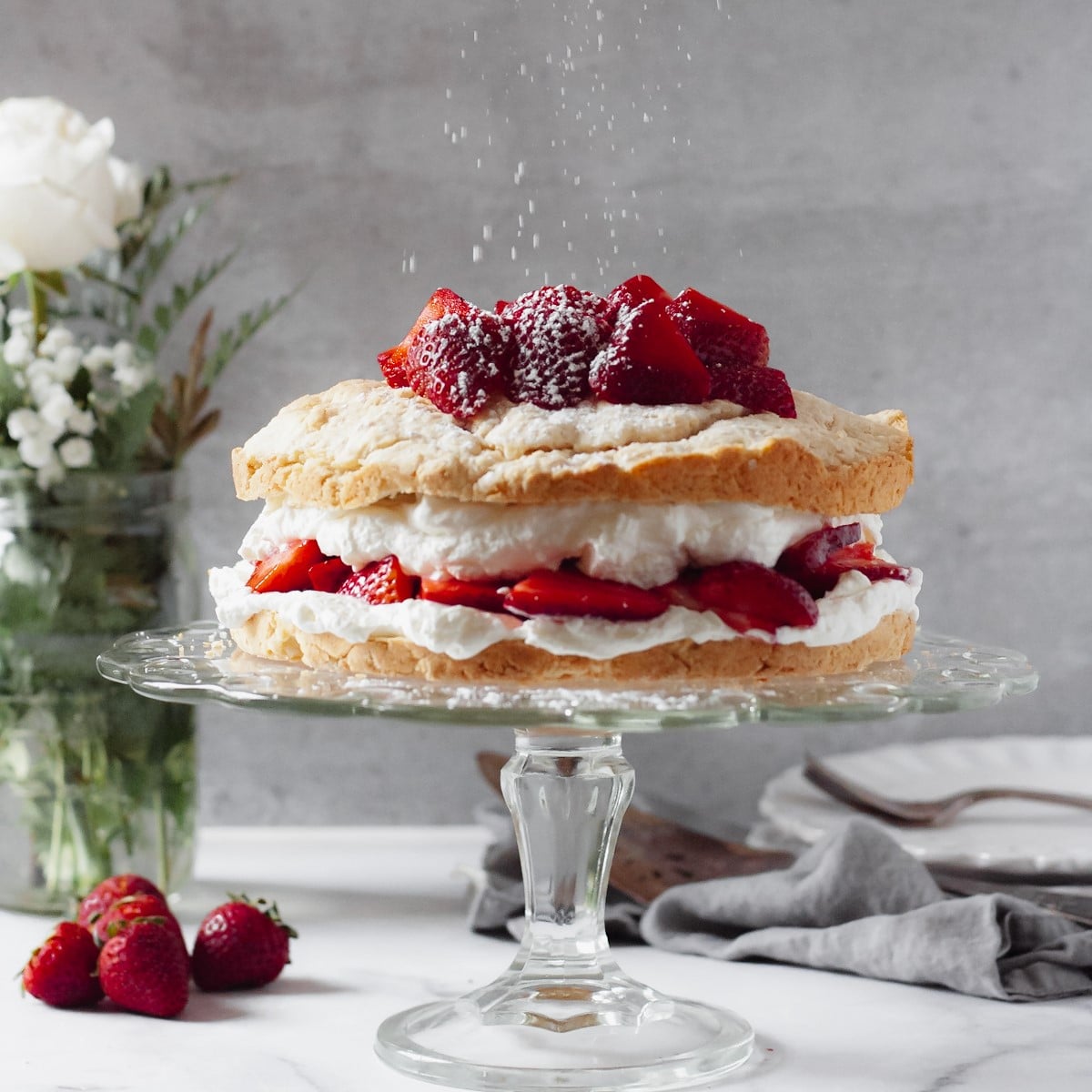 Old fashioned strawberry shortcake recipe from scratch - Kate the baker
